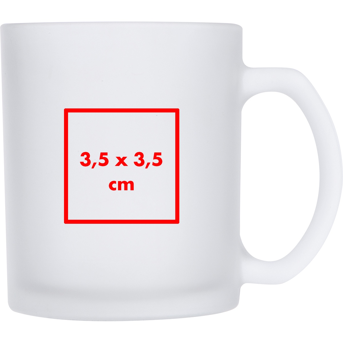 Auf dem Becher (3,5 x 3,5 cm)