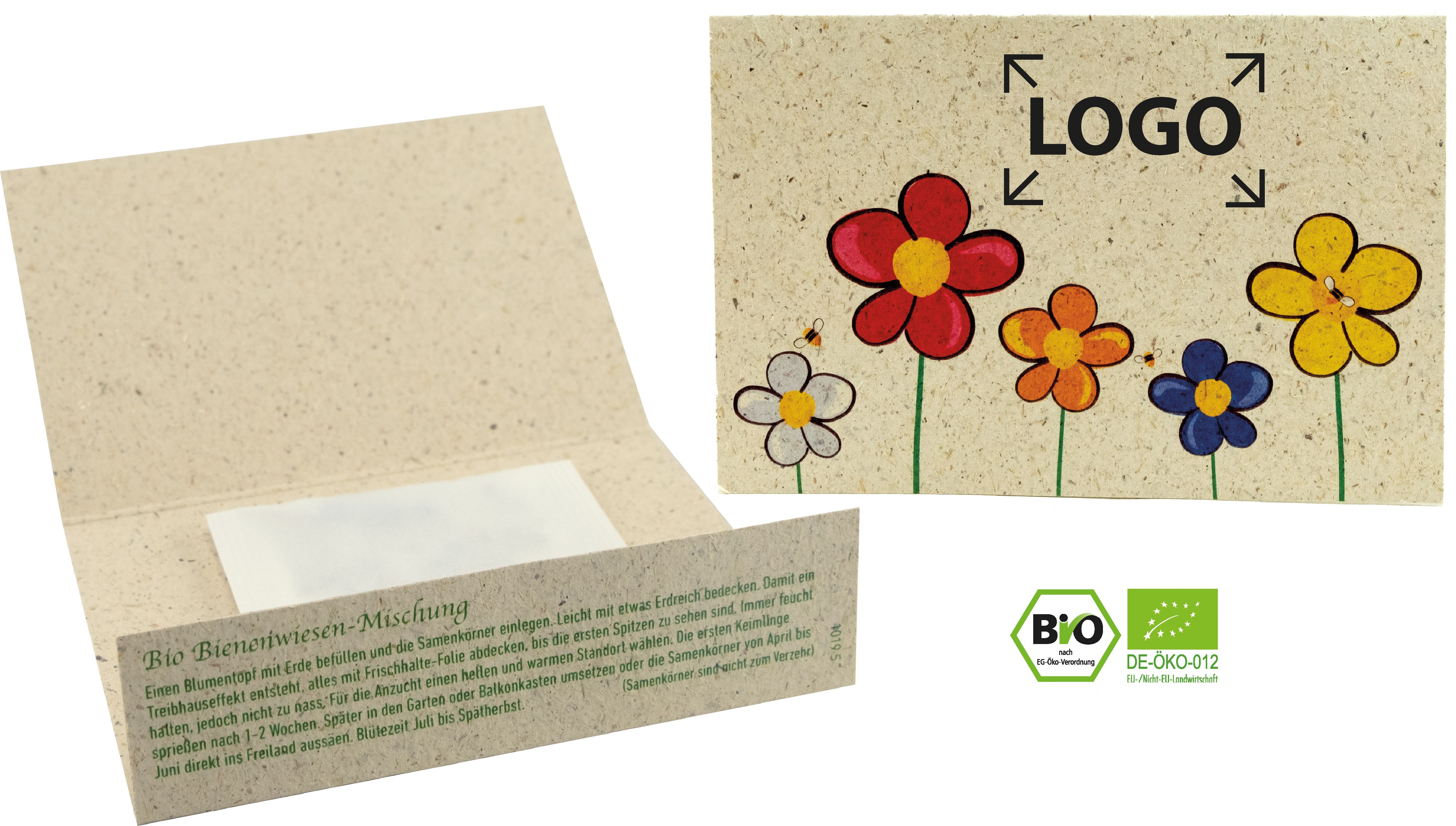 auf die Karte (9,0 x 14,4 cm)