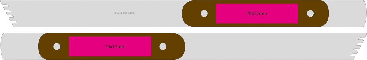 auf Holzgriffe (7x1,7 cm)