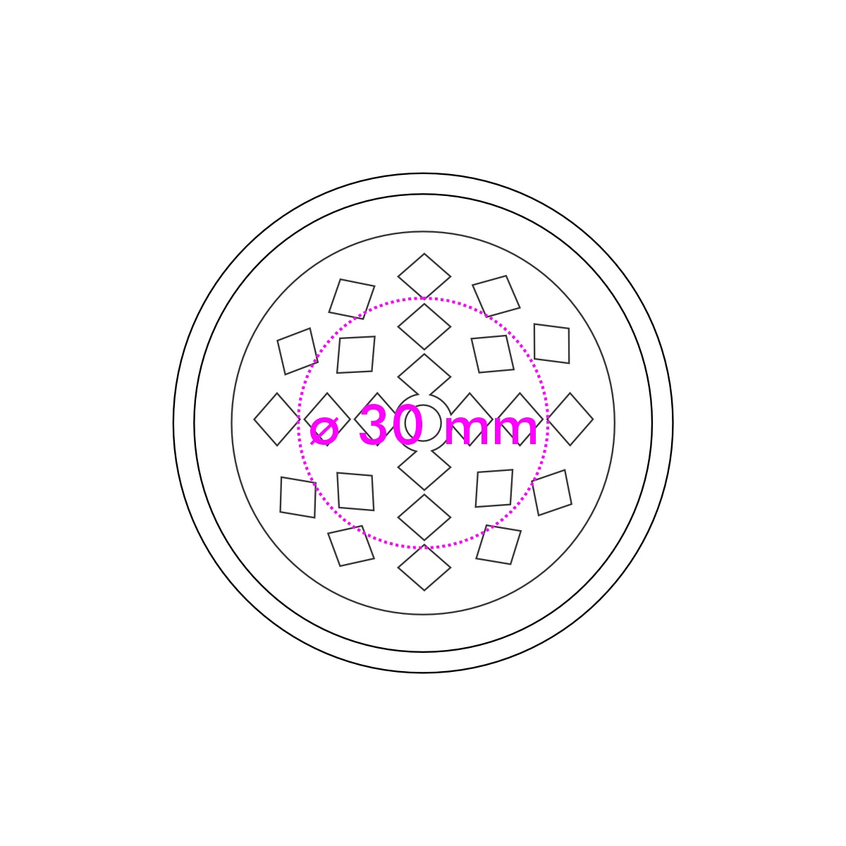 Rückseite (ø 3 cm)