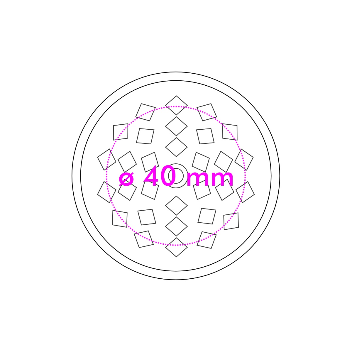 Vorderseite (ø 4 cm)