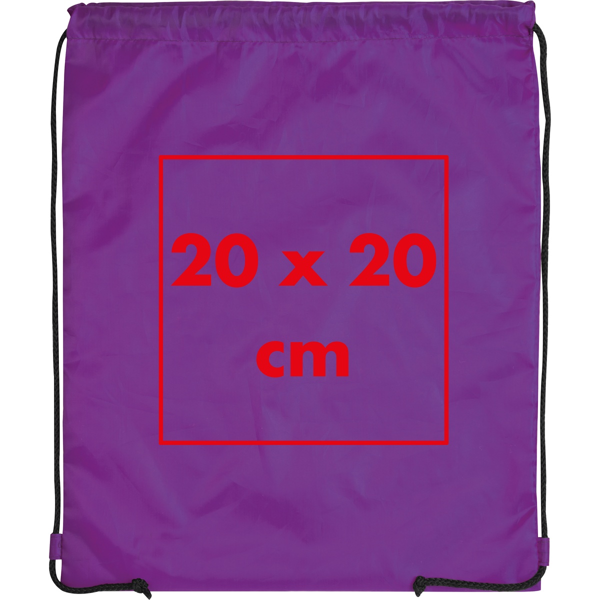 Auf die Tasche/Beutel (20 x 20 cm)