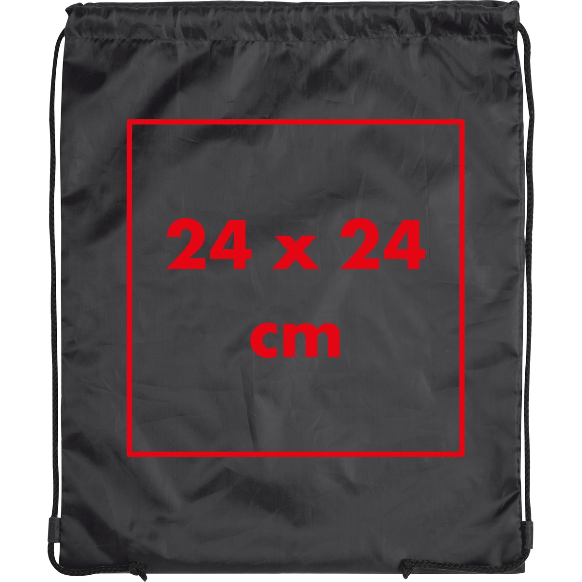 Auf die Tasche/Beutel (24 x 24 cm)