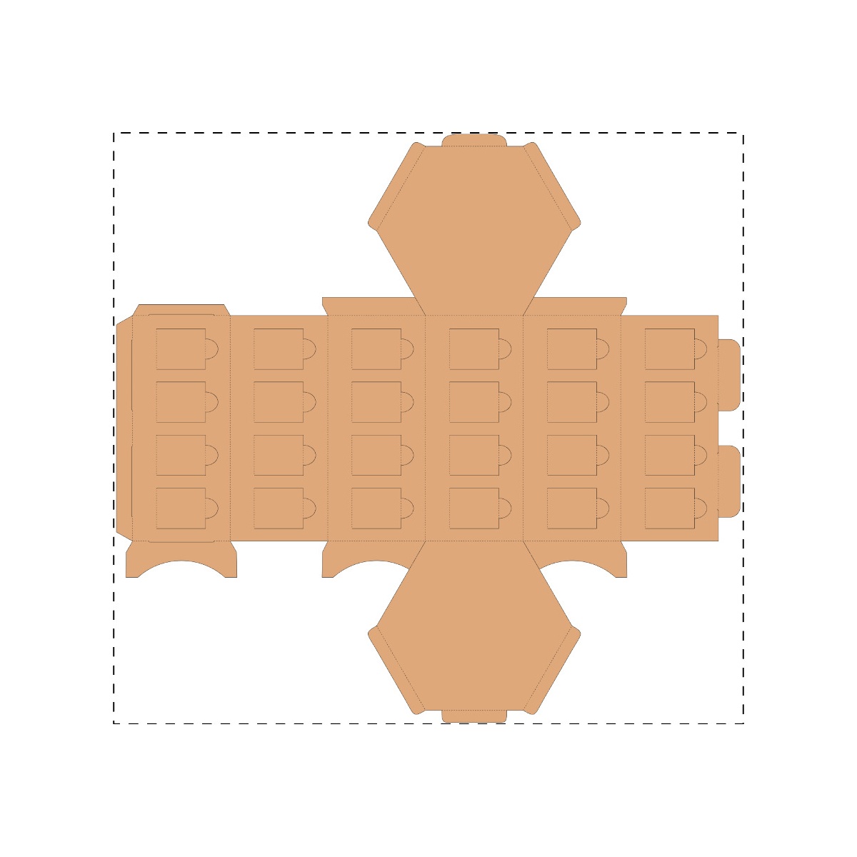 Komplette Oberfläche (464 x 438 mm)