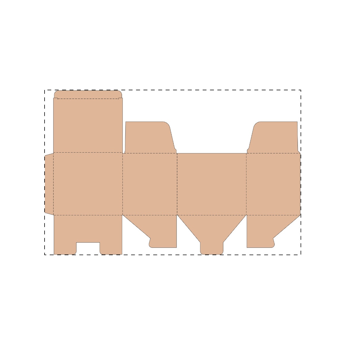 Maßgefertigter Kraft-Wellpappkarton (469 x 301 mm)