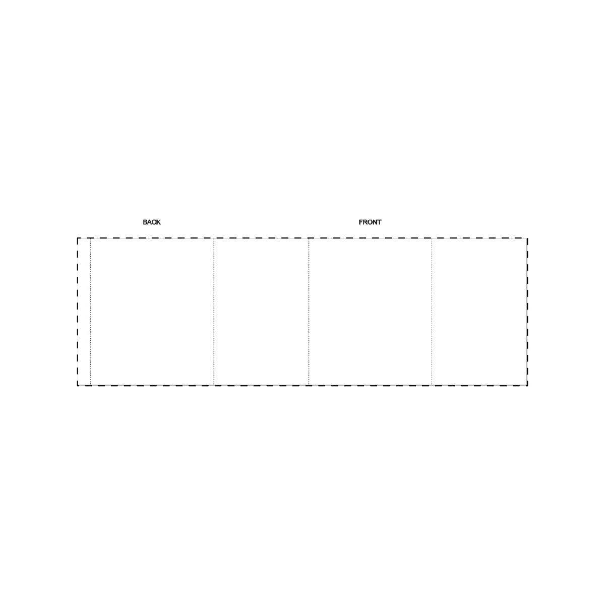 Maßgefertigte Papierbanderole (358 x 121 mm)