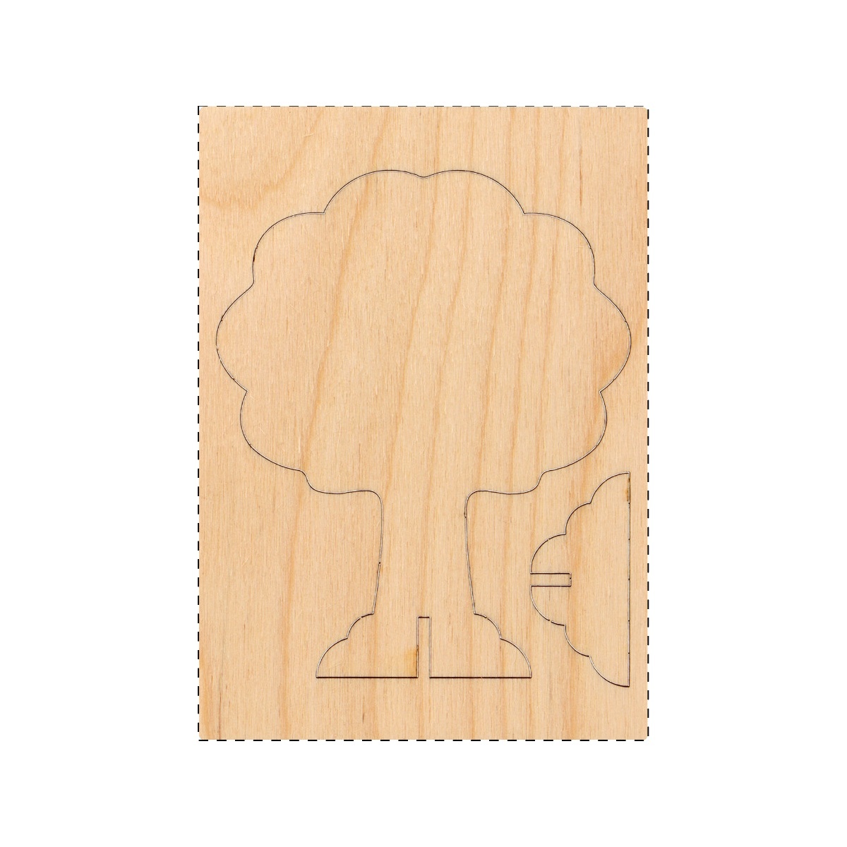 Holzteil - vorne (100 x 143 mm)