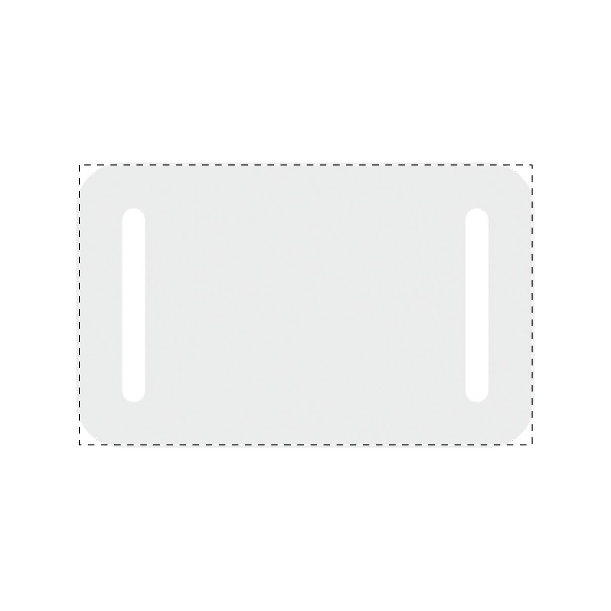 Kunststoffteil - vorne (4 x 2,5 cm)