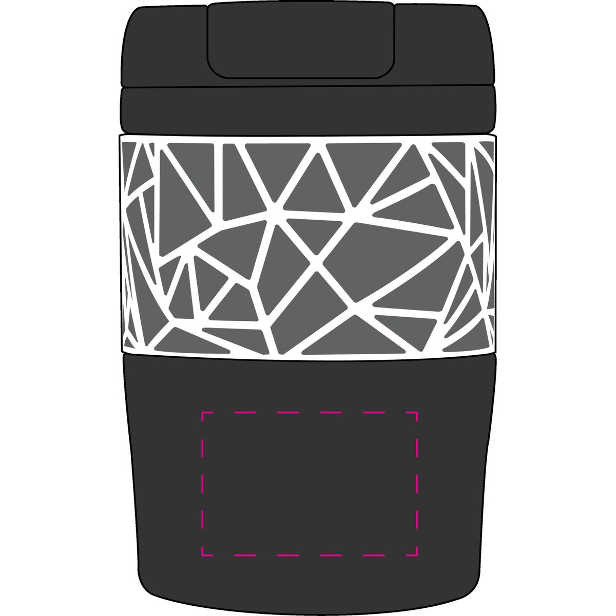 auf Becher seitlich (3 x 4,5 cm)