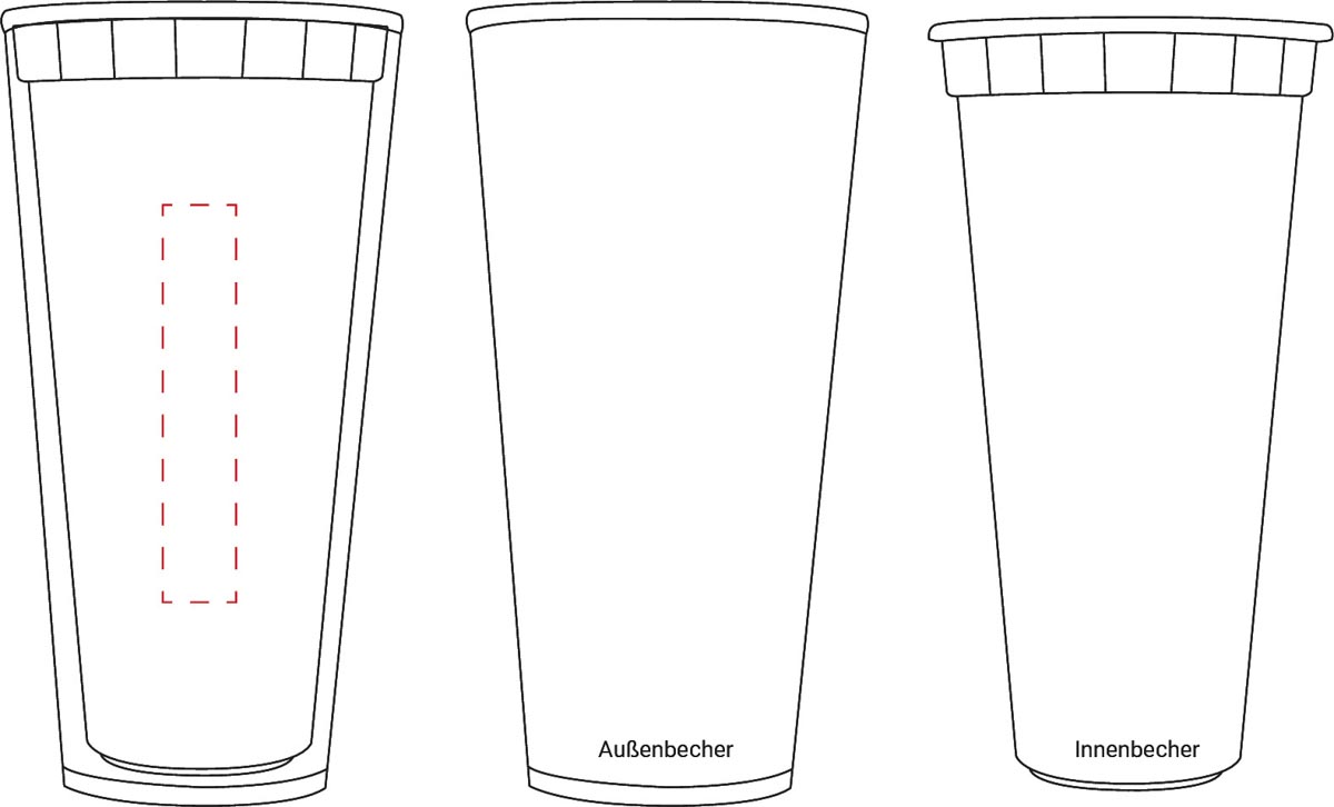 auf Innenbecher (1,5x8 cm)