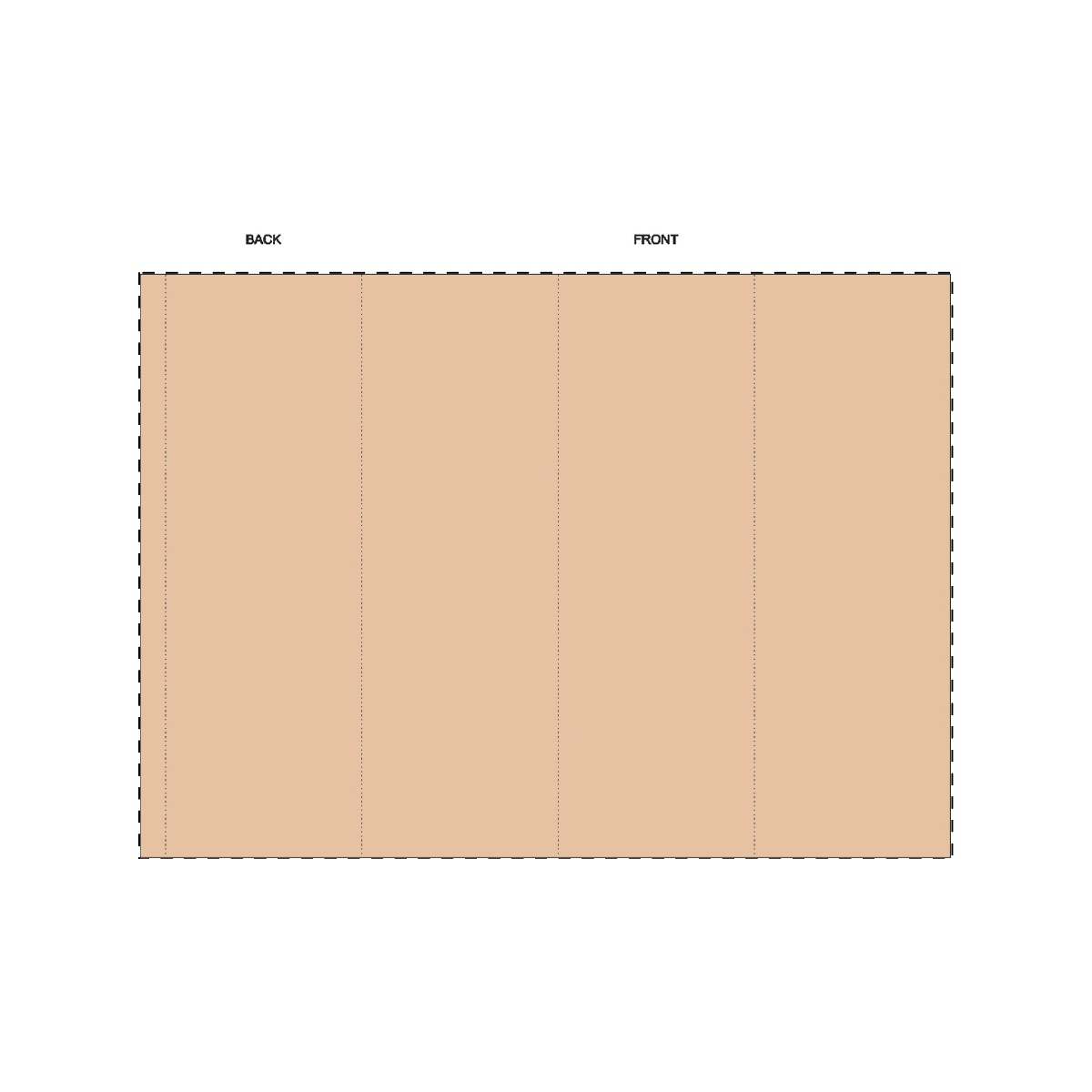 Maßgefertigte Kraft-Papierbanderole (318 x 229 mm)