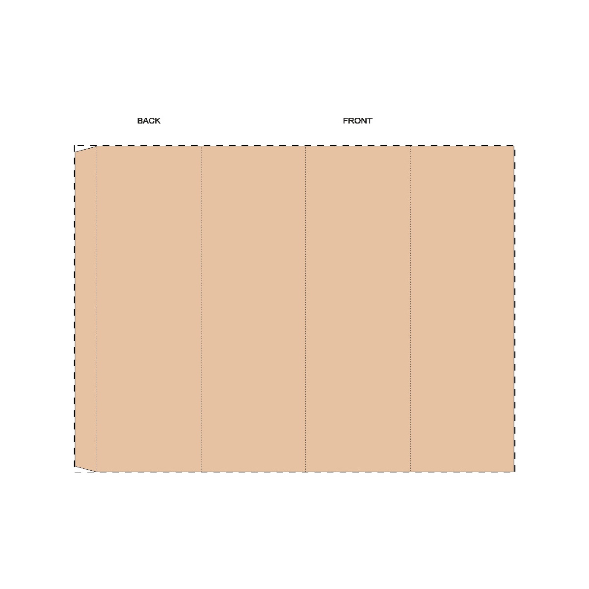 Maßgefertigte Kraft-Papierbanderole (321 x 238 mm)