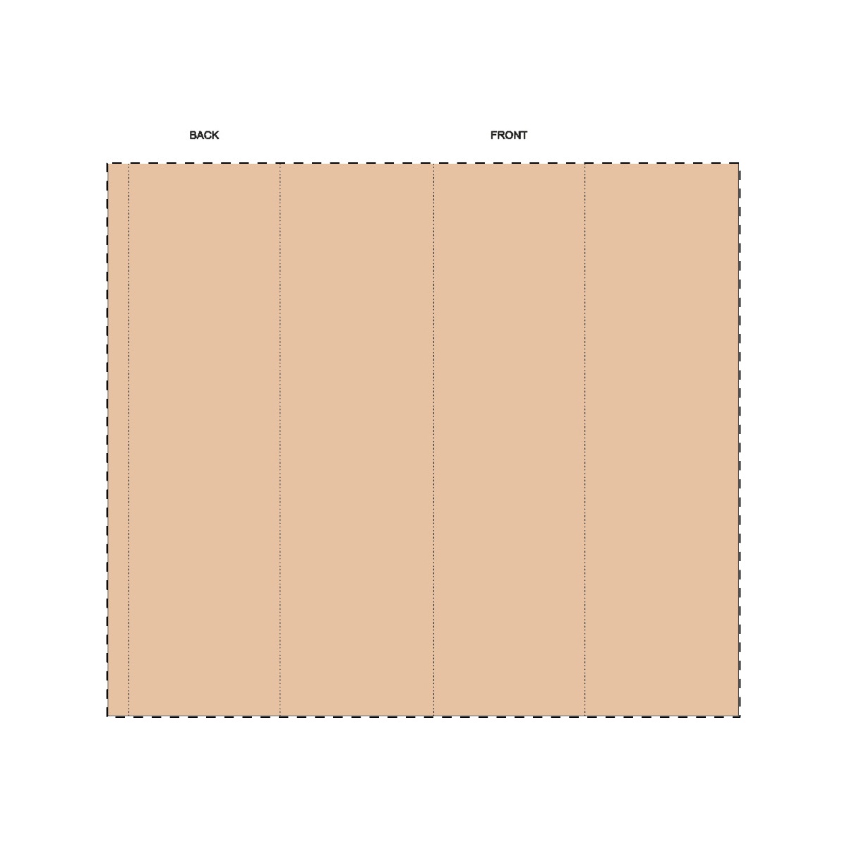 Maßgefertigte Kraft-Papierbanderole (300 x 263 mm)