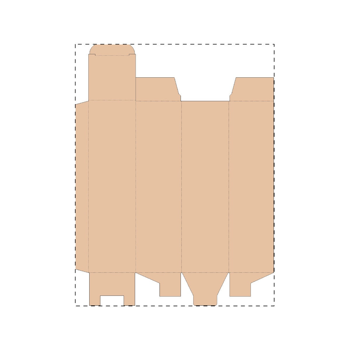 Maßgefertigter Kraft-Wellpappkarton (303 x 398 mm)