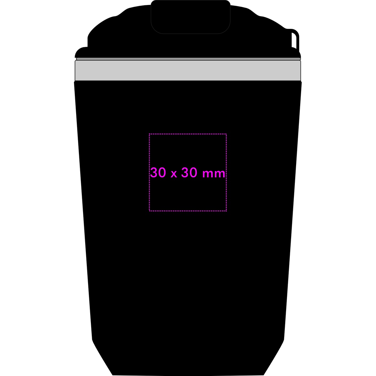 Vorderseite (3 x 3 cm)