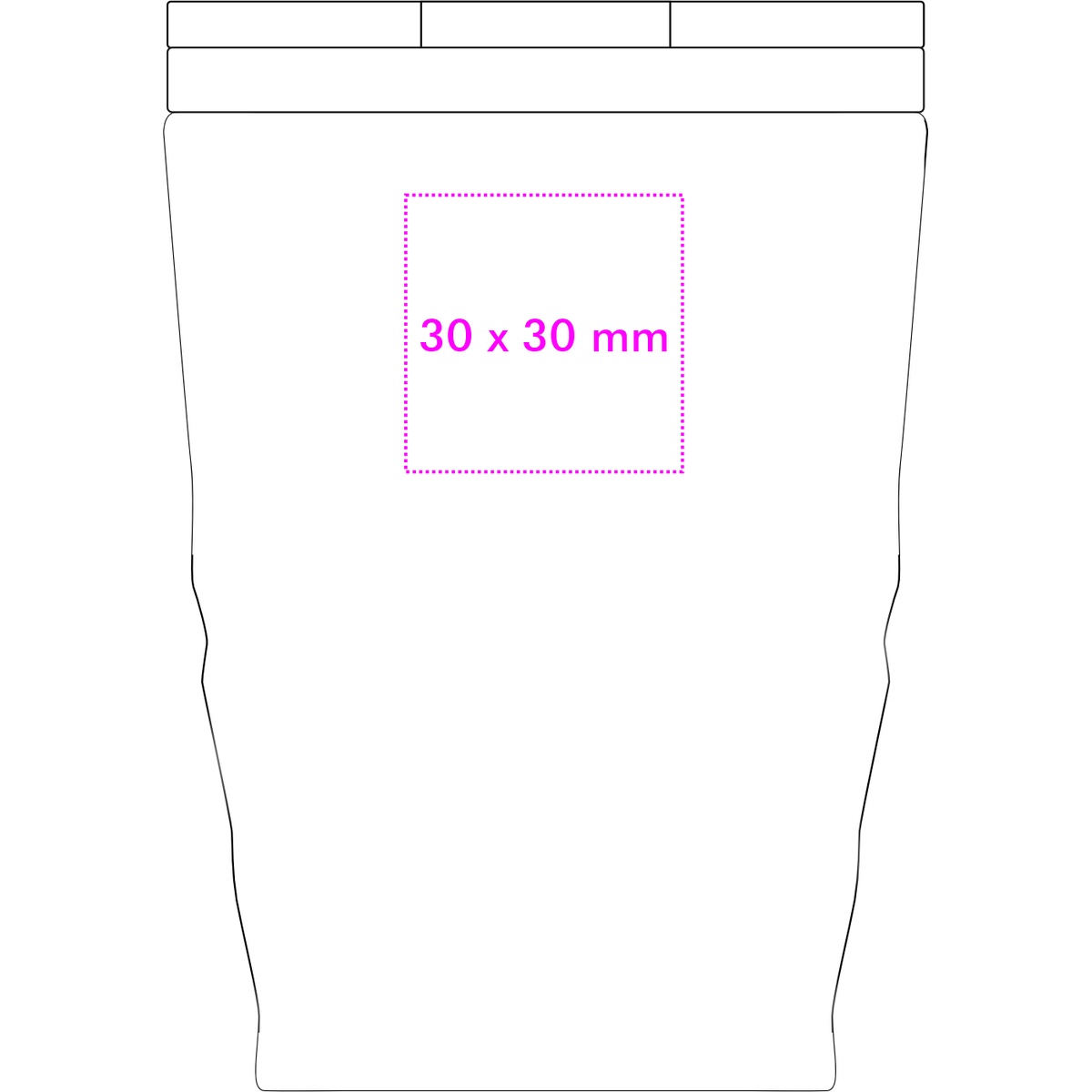 Vorderseite (3 x 3 cm)