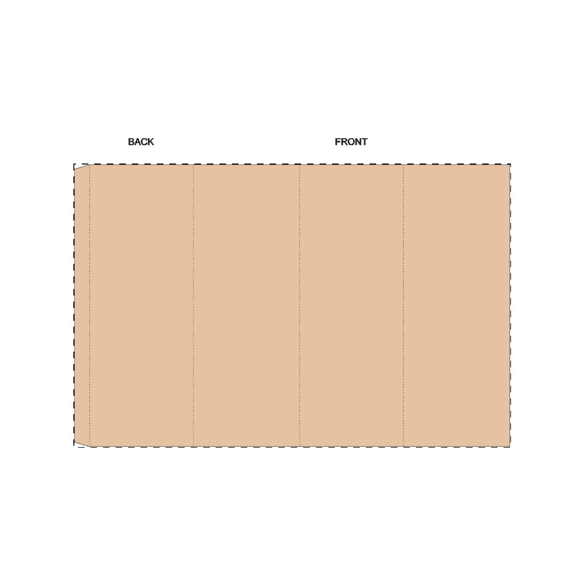 Maßgefertigte Kraft-Papierbanderole (286 x 185 mm)