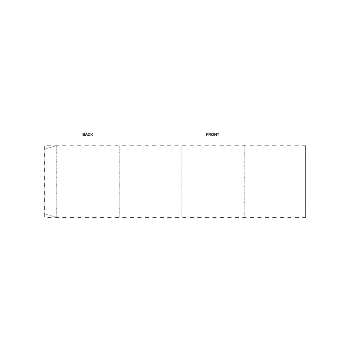 Maßgefertigte Papierbanderole (349 x 95 mm)