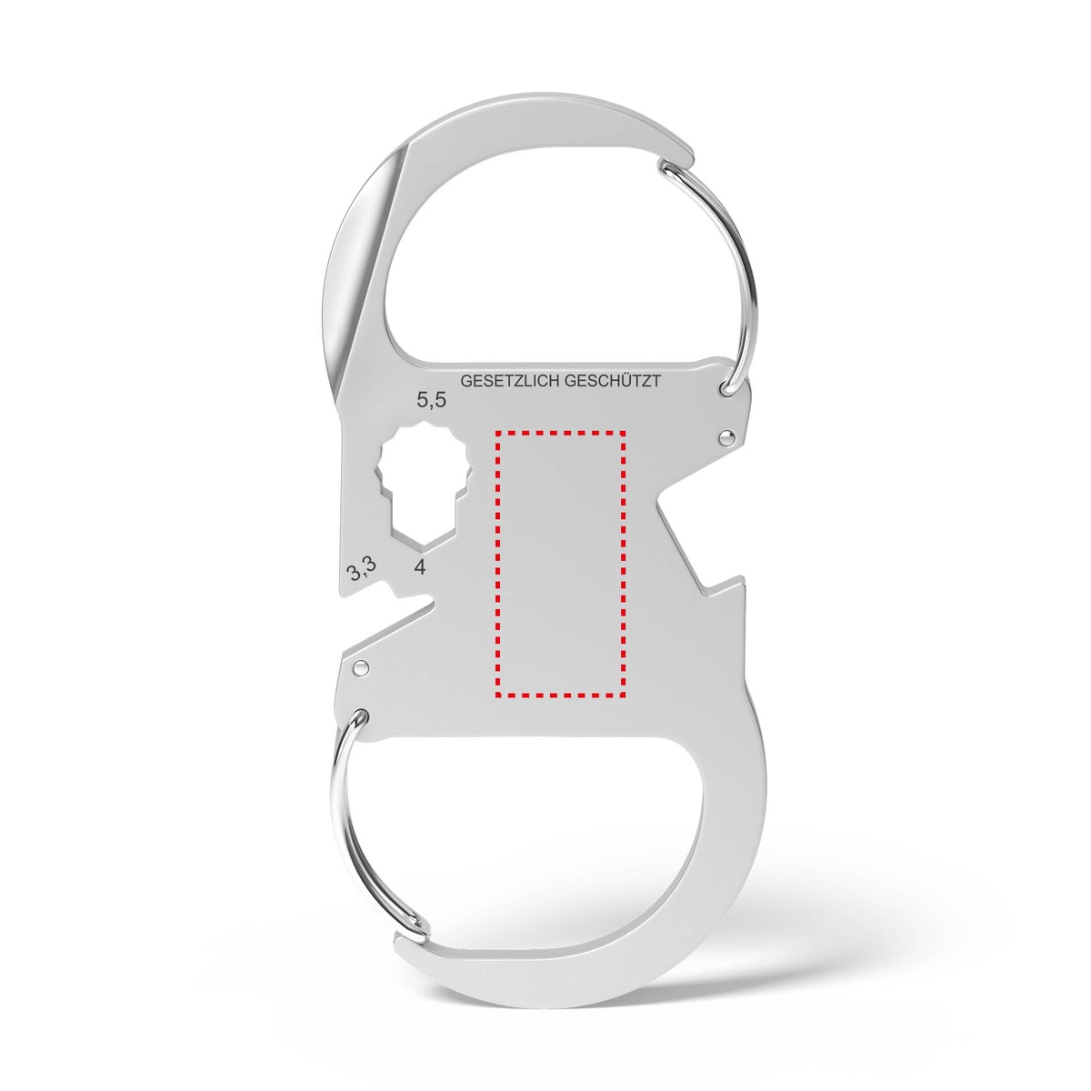 Auf dem Produkt (0,9 x 1,8 cm)