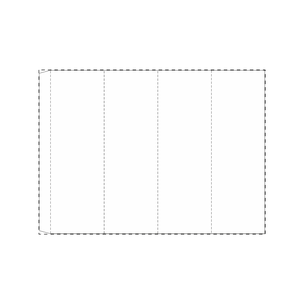 Maßgefertigte Papierbanderole (321 x 232 mm)