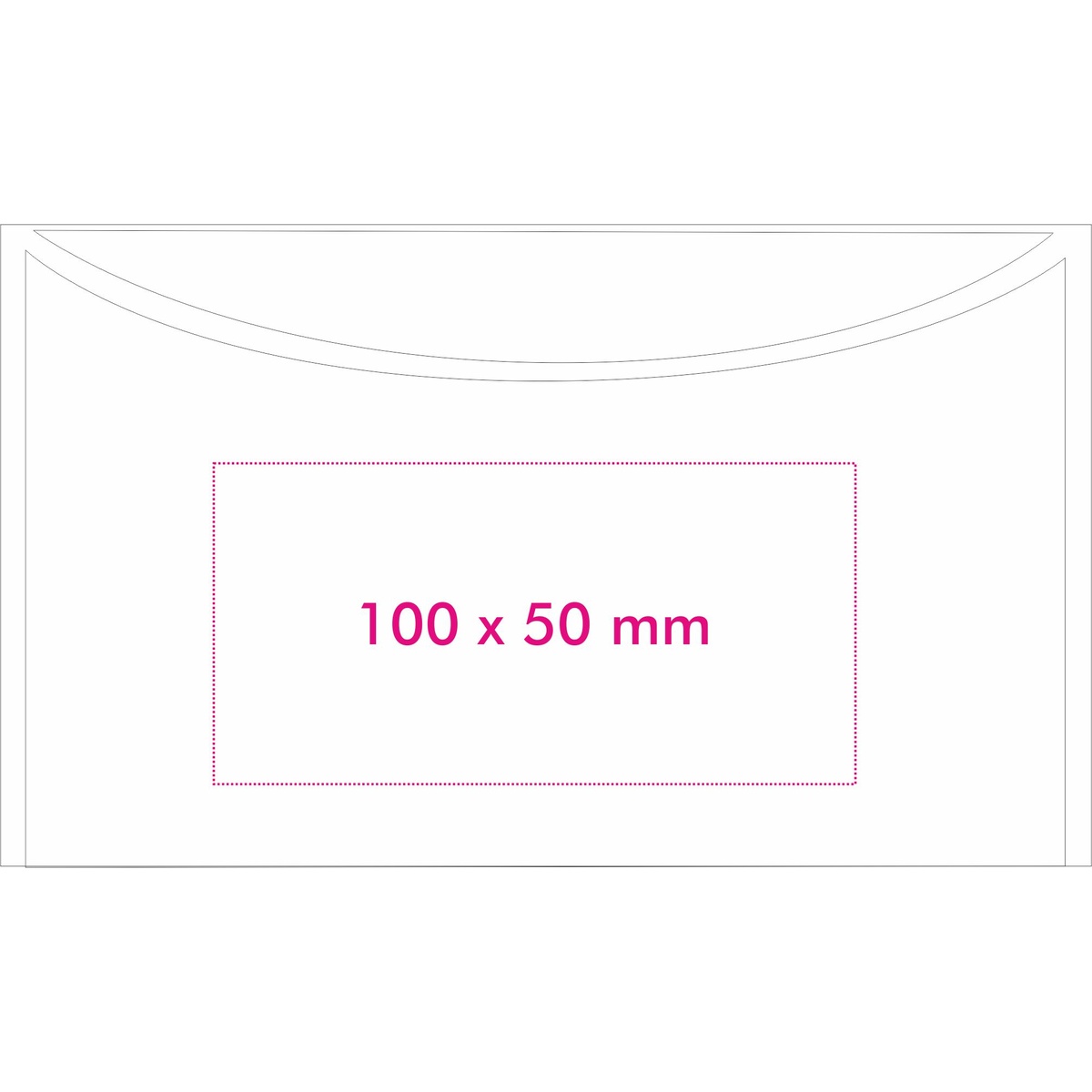 Tasche Vorderseite (10 x 5 cm)