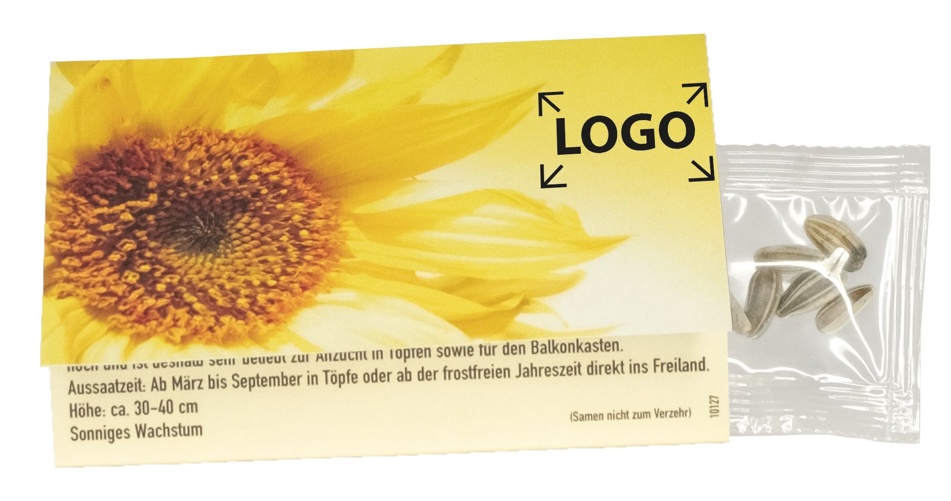 auf die Karte (9,0 x 14,4 cm)