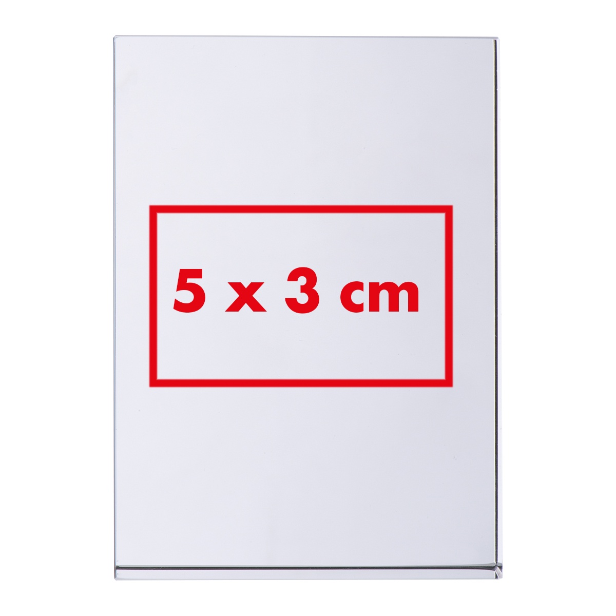 Auf der Glasoberfläche (5 x 3 cm)