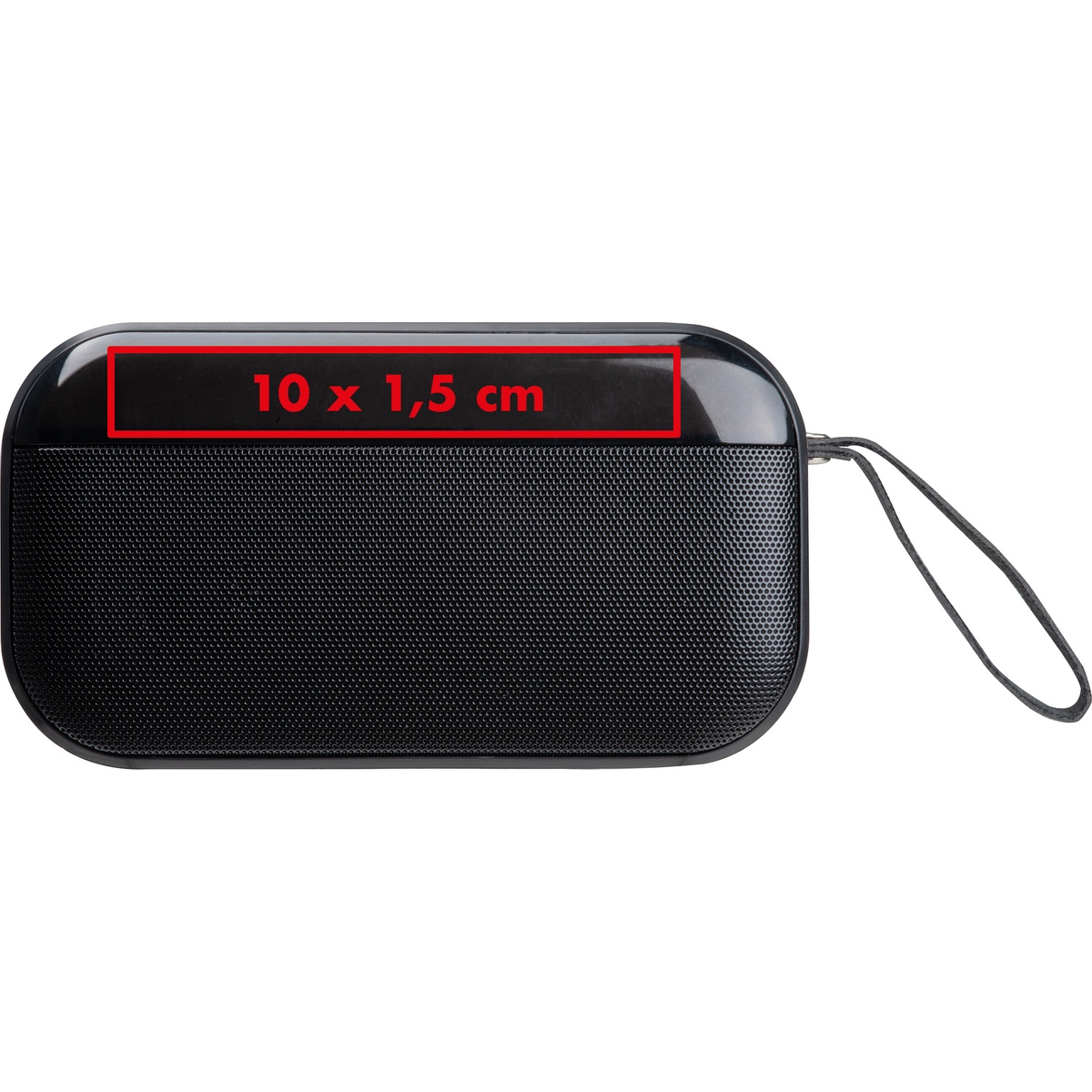 Im oberen Bereich (10 x 1,5 cm)