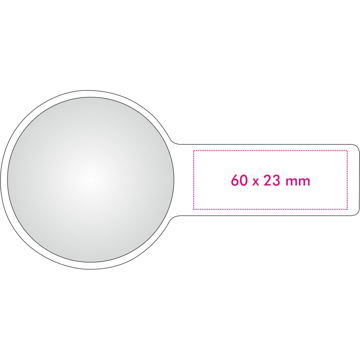 Vorderseite (6 x 2,3 cm)