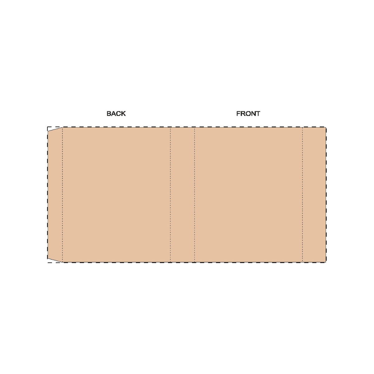 Maßgefertigte Kraft-Papierbanderole (248 x 120 mm)