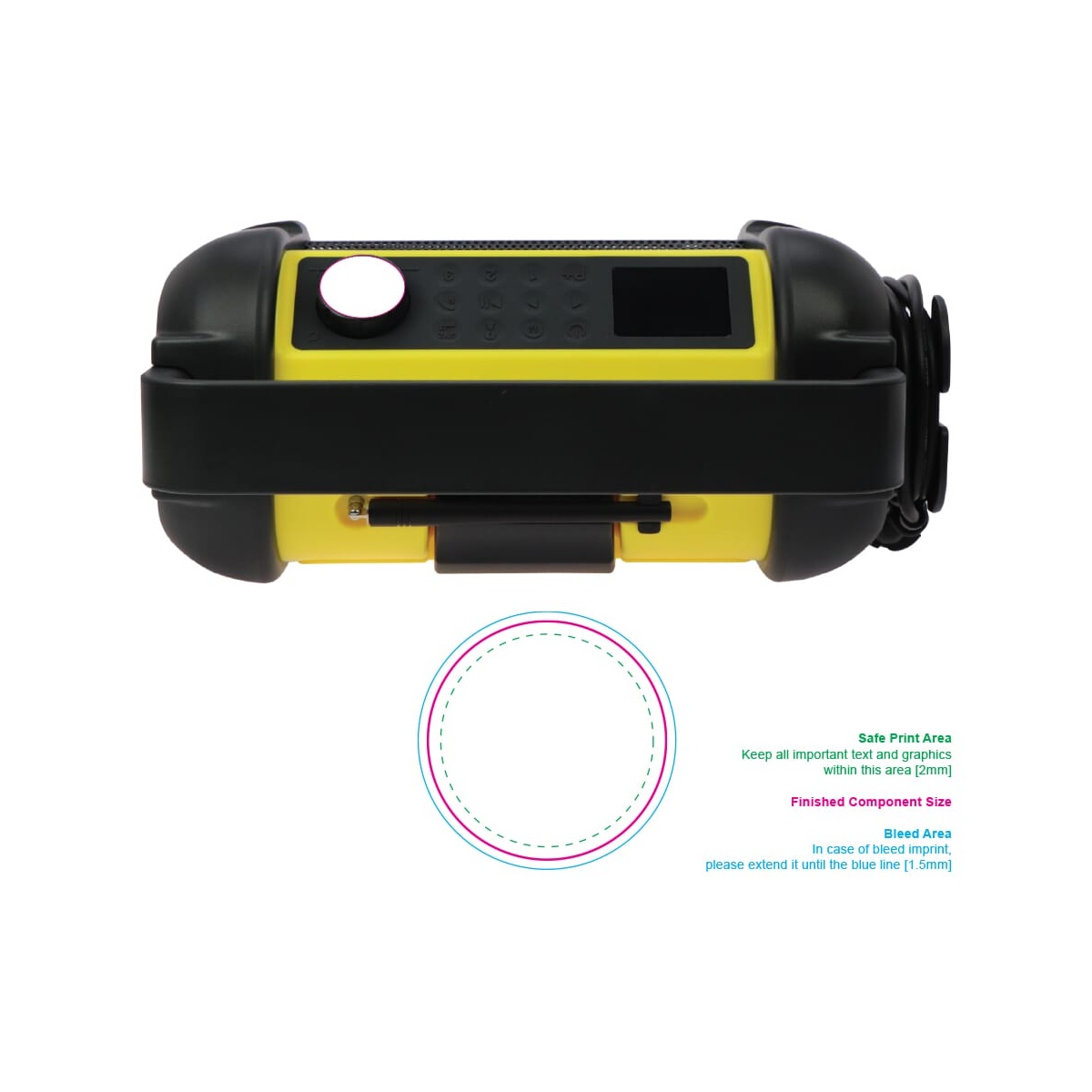 Auf dem Knopf (Ø 37 mm)