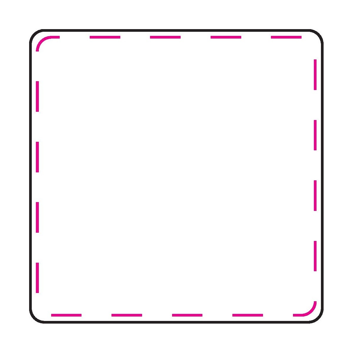 mittig vollflächig (40 x 40 mm)