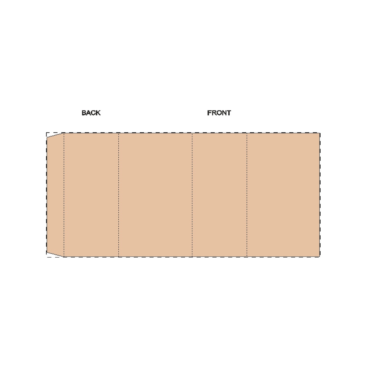 Maßgefertigte Kraft-Papierbanderole (210 x 95 mm)