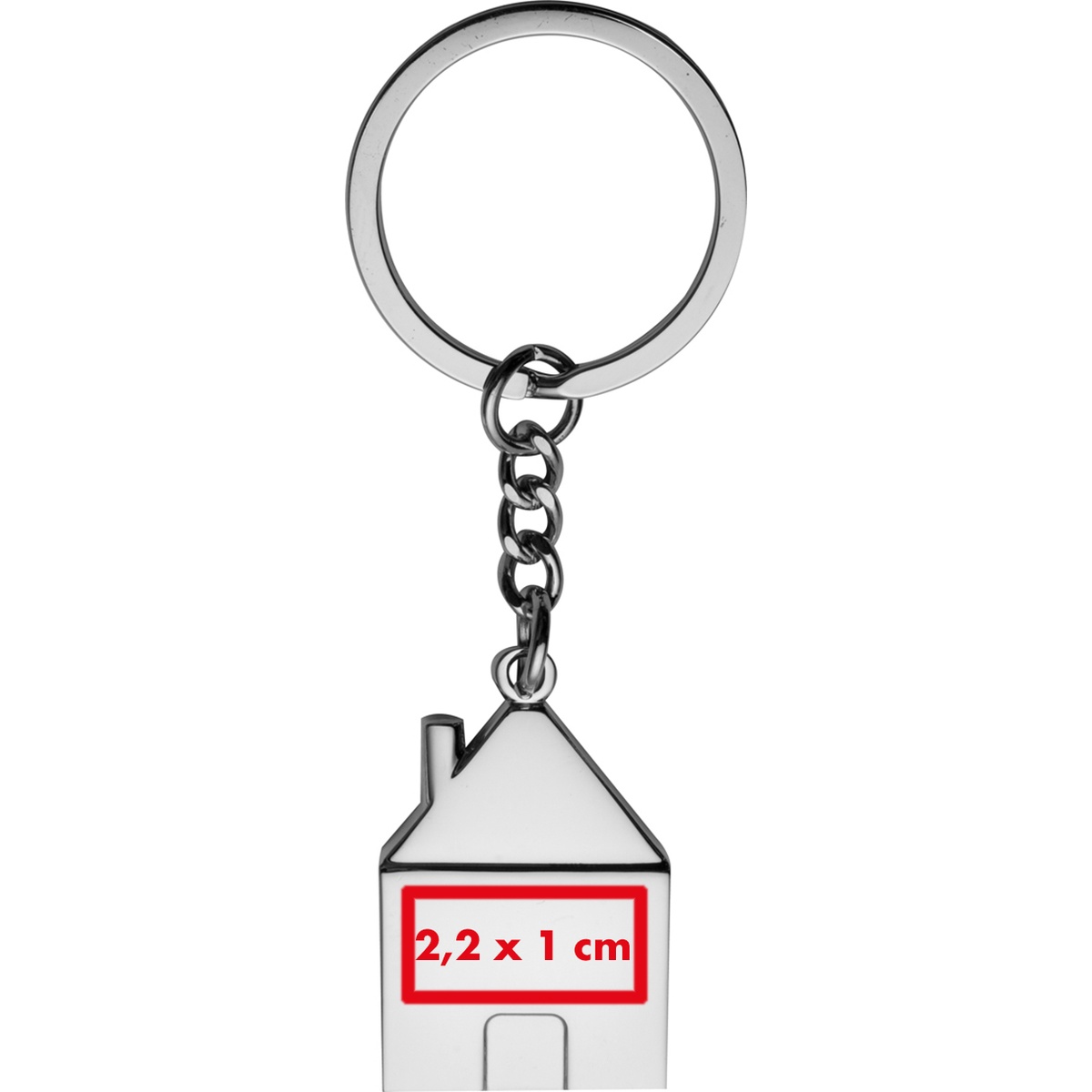 Auf der Vorderseite (2,2 x 1 cm)