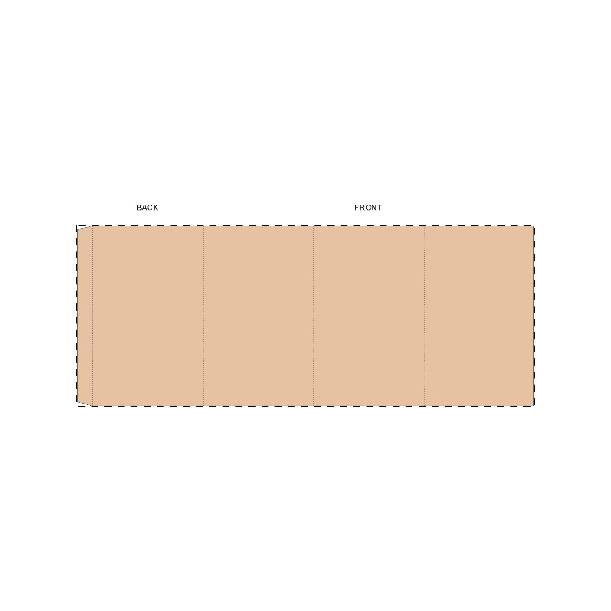 Maßgefertigte Kraft-Papierbanderole (400 x 158 mm)
