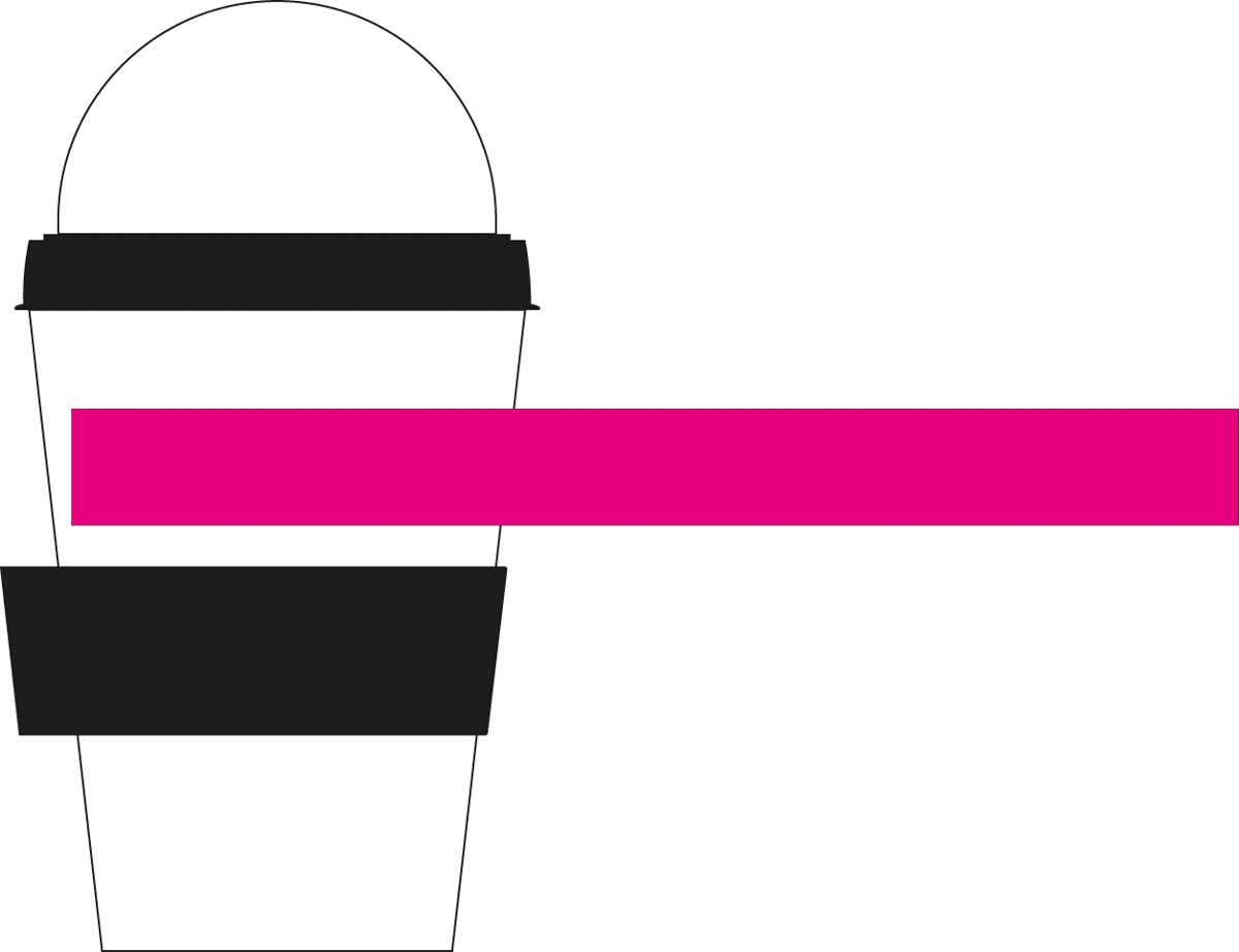 auf Becher (20x2 cm)