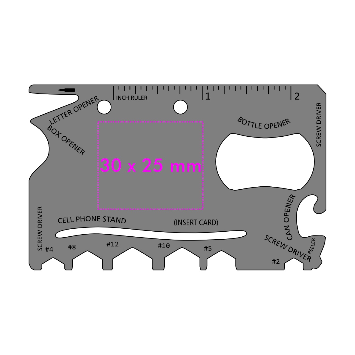 Rückseite (3 x 2,5 cm)