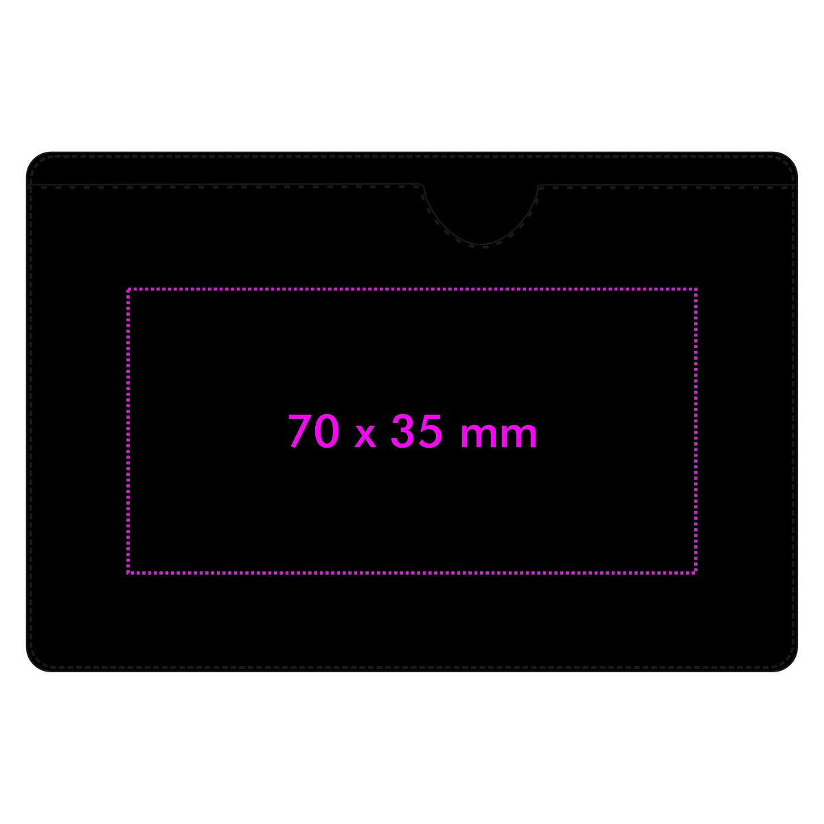 Vorderseite (7 x 3,5 cm)