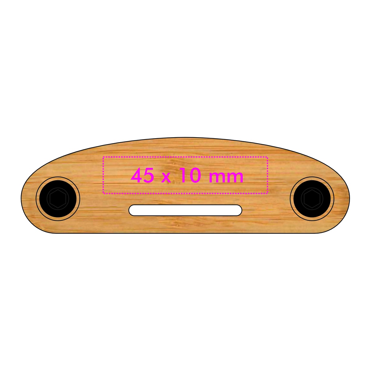 Vorderseite (4,5 x 1 cm)