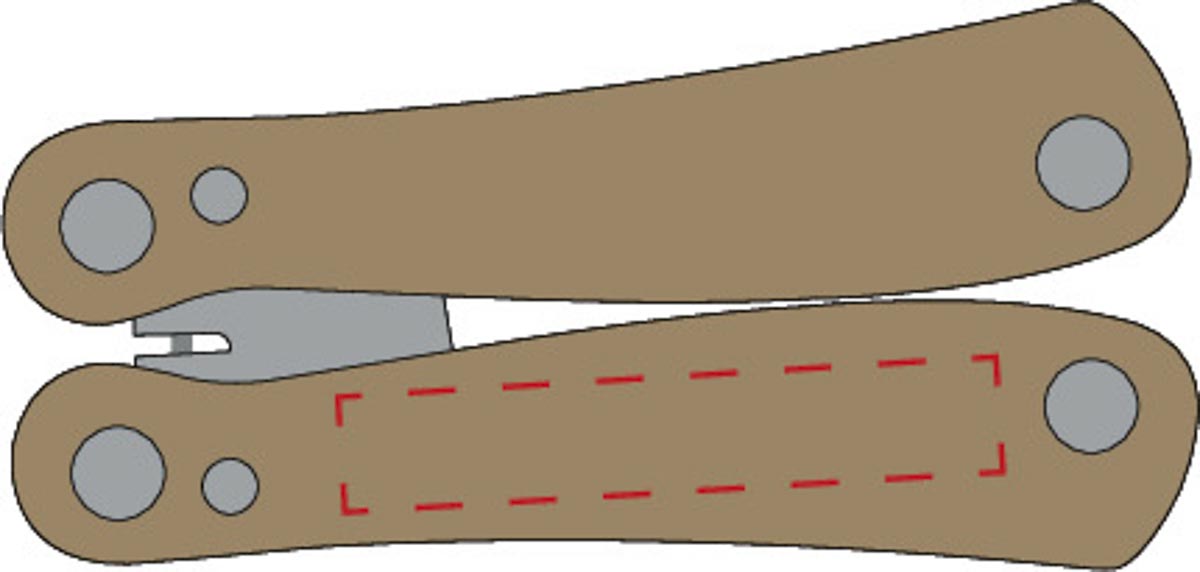 RS untere Hälfte mittig (4x0,7 cm)