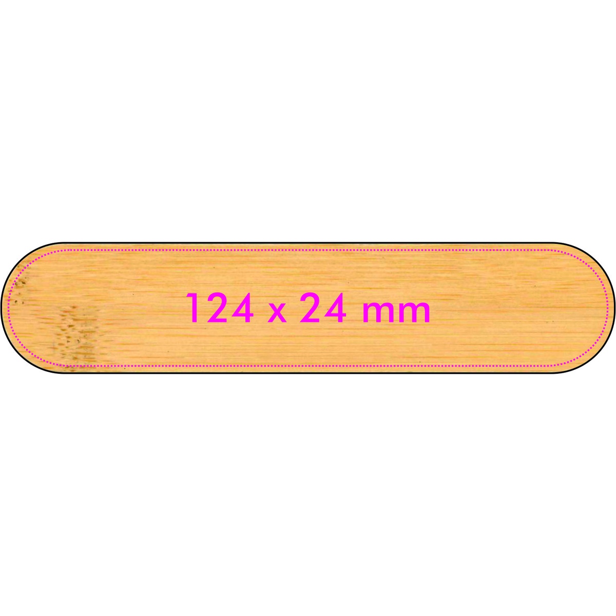 Vorderseite (12,4 x 2,4 cm)