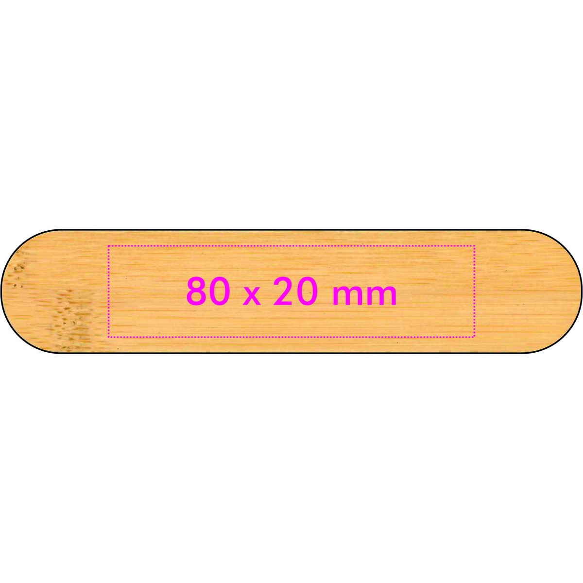 Vorderseite (8 x 2 cm)