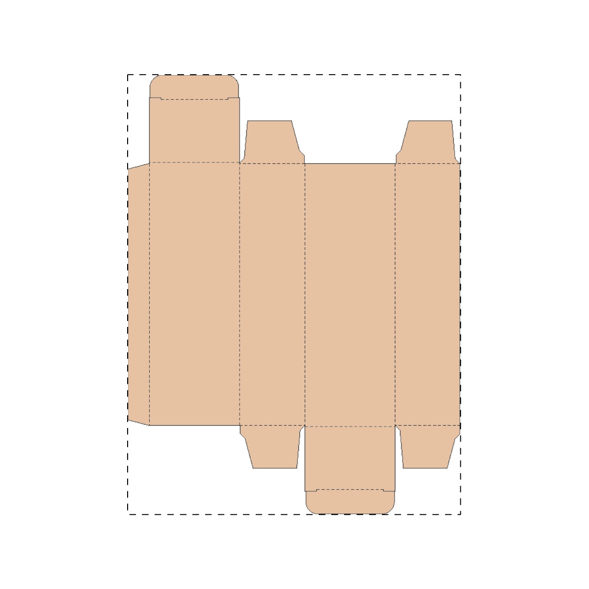 Maßgefertigter Kraft-Karton (203 x 268 mm)