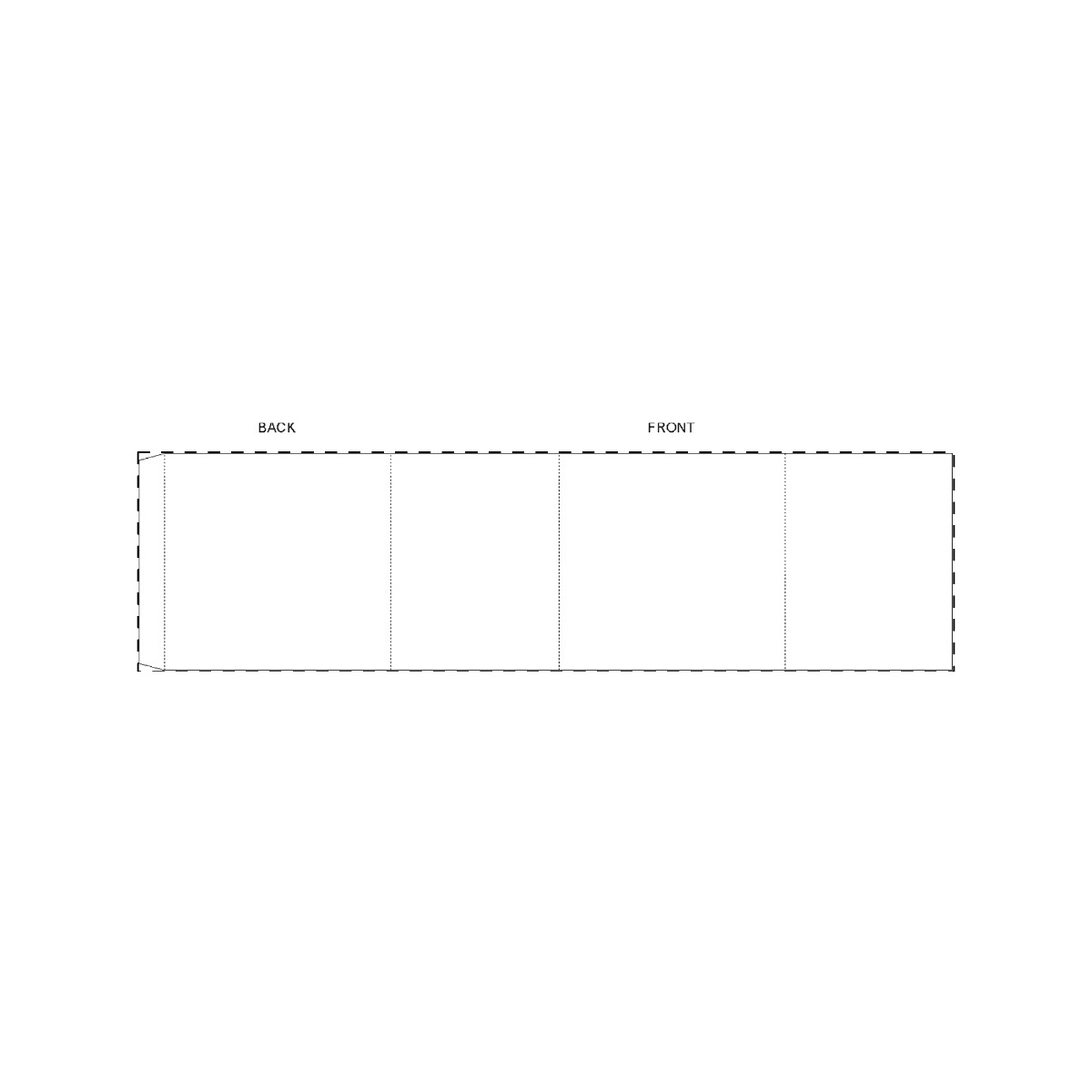 Maßgefertigte Papierbanderole (418 x 111 mm)