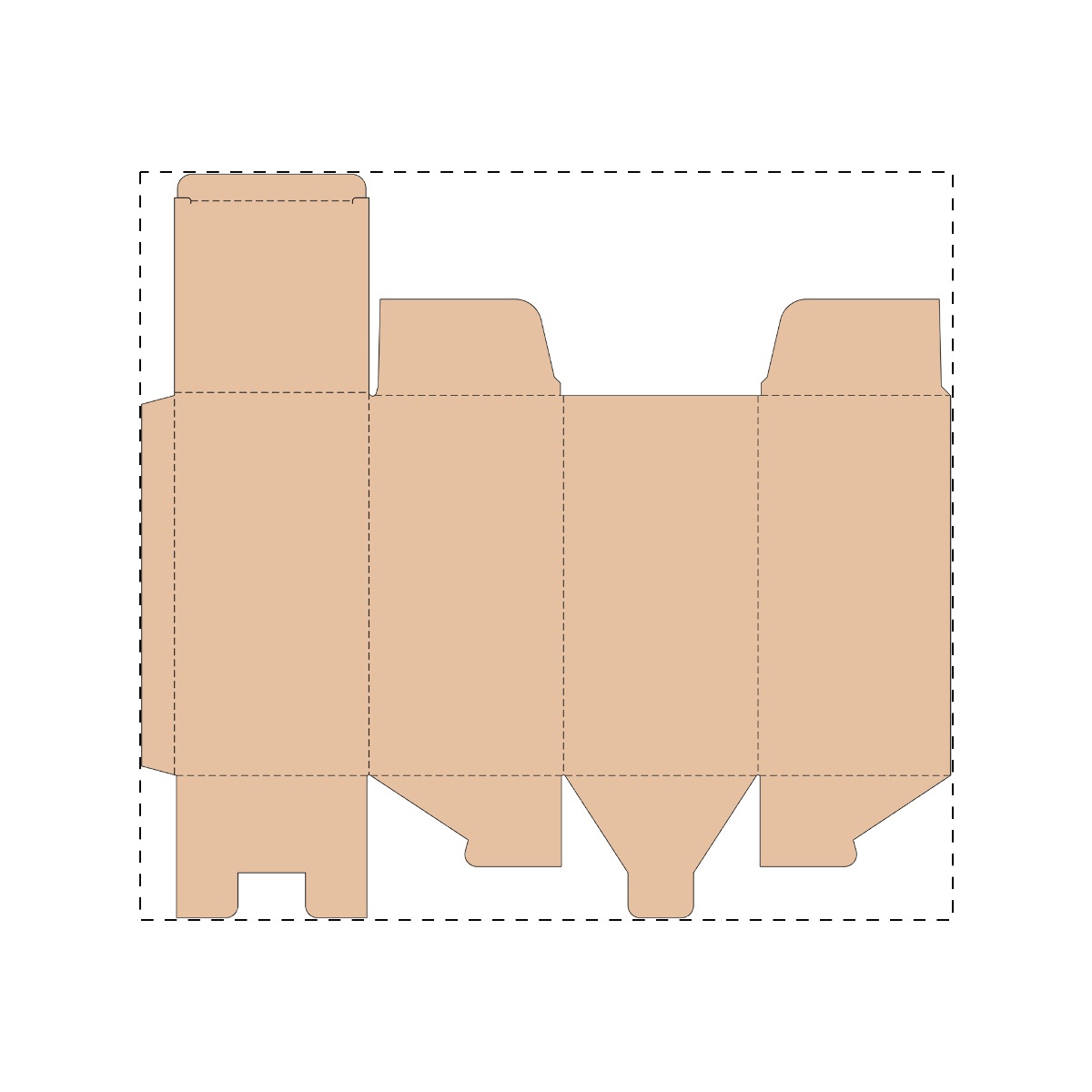 Maßgefertigter Kraft-Wellpappkarton (395 x 363 mm)