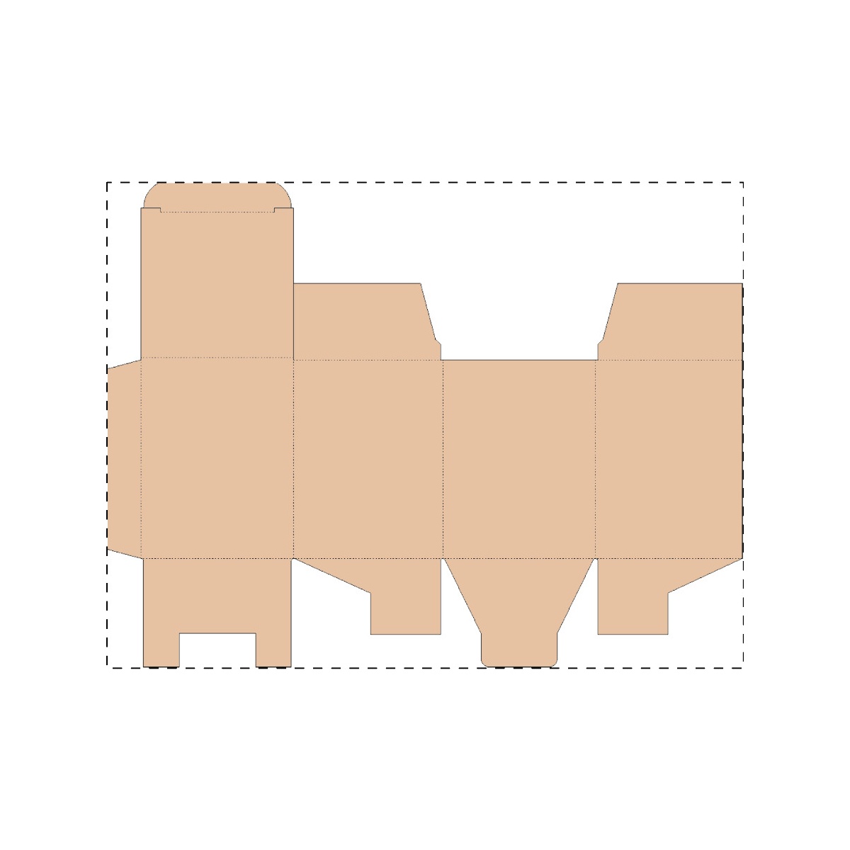 Maßgefertigter Kraft-Wellpappkarton (375 x 286 mm)