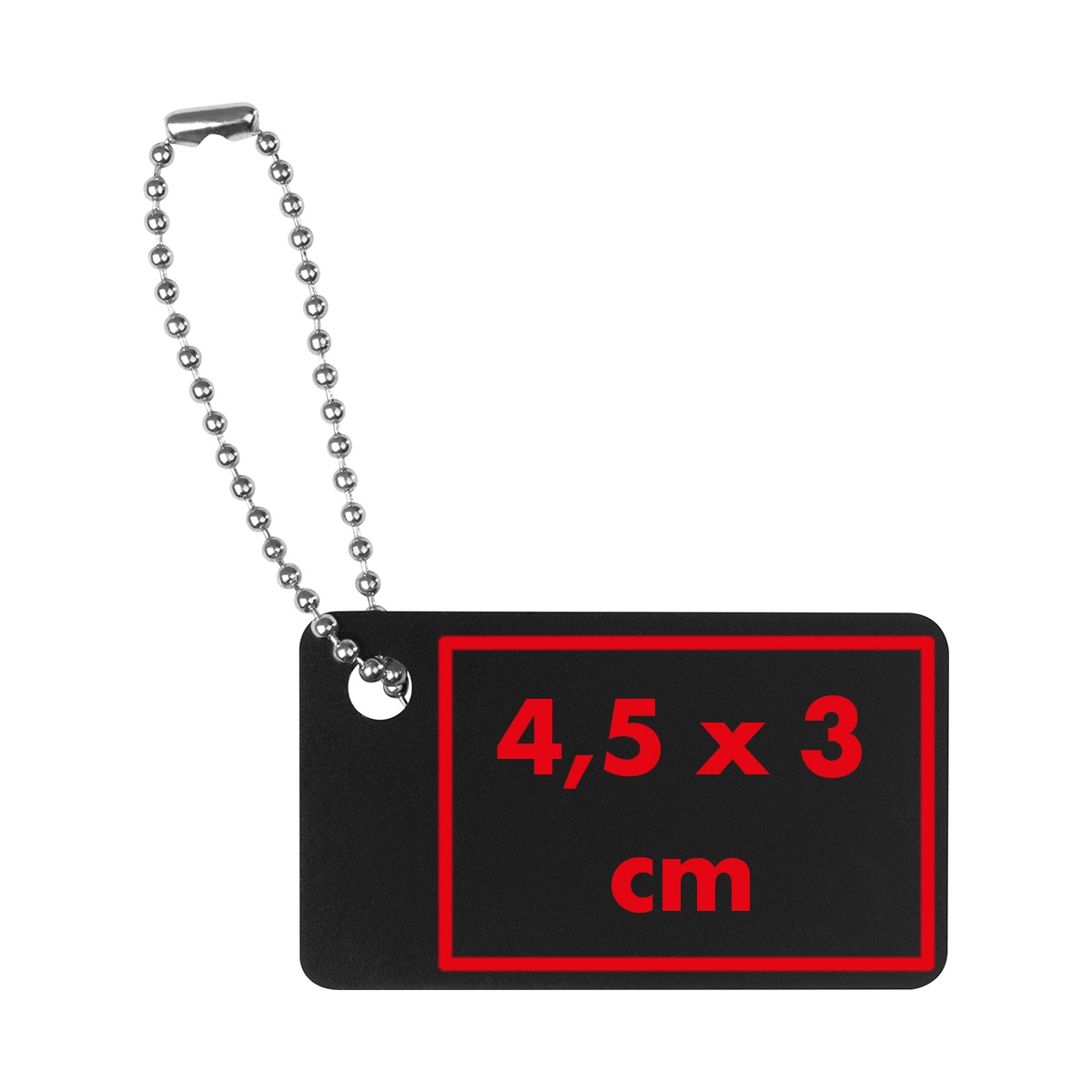 Auf dem Metallplättchen (4,5 x 3 cm)