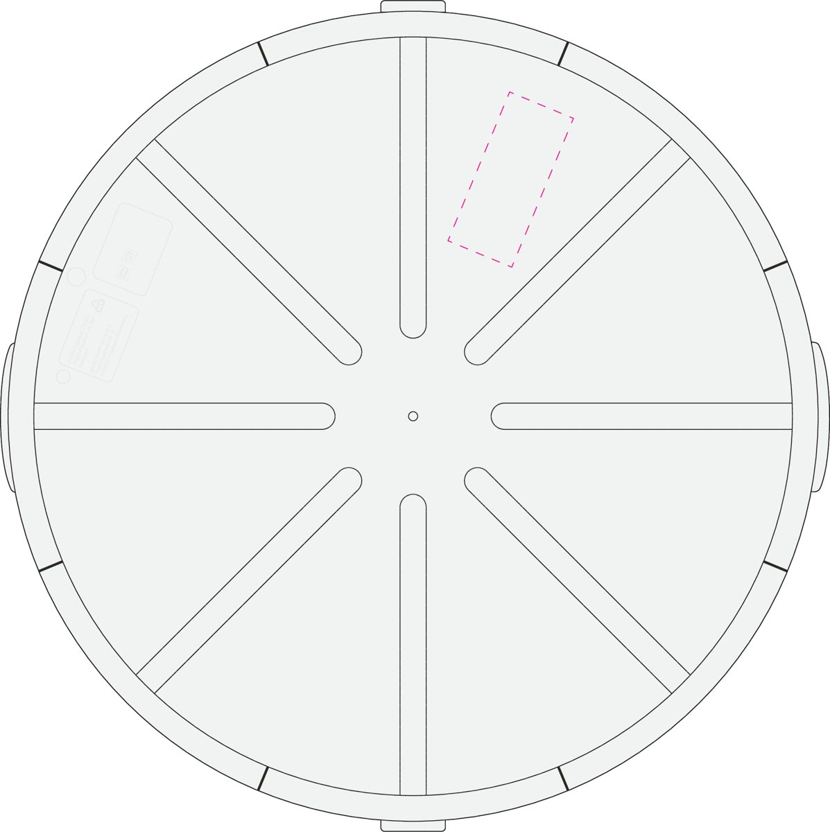 innen auf ein Segment (3x7 cm)