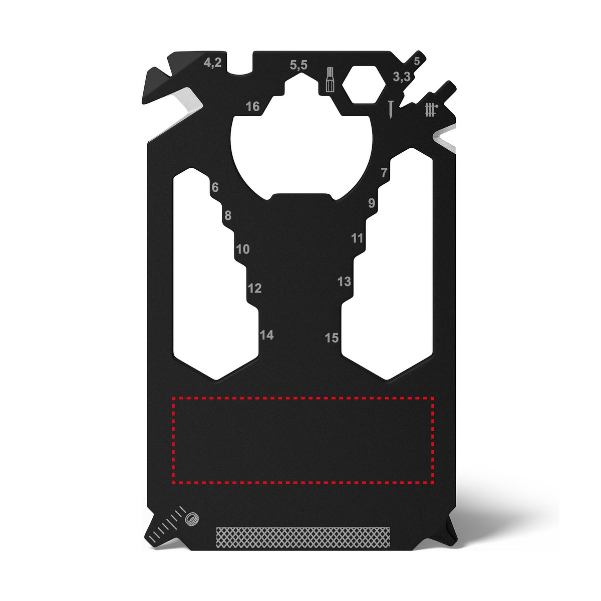 Auf dem Produkt (3,5 x 1,5 cm)