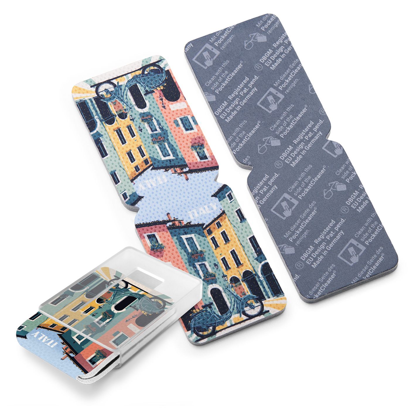 Auf Vorderseite ganzflächig (4 x 12 cm)